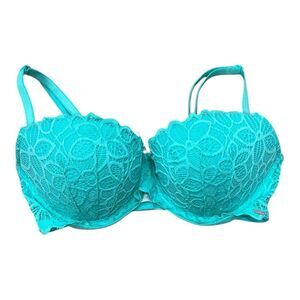 Victoria’s Secret PINK Aqua Lace Bra 34D